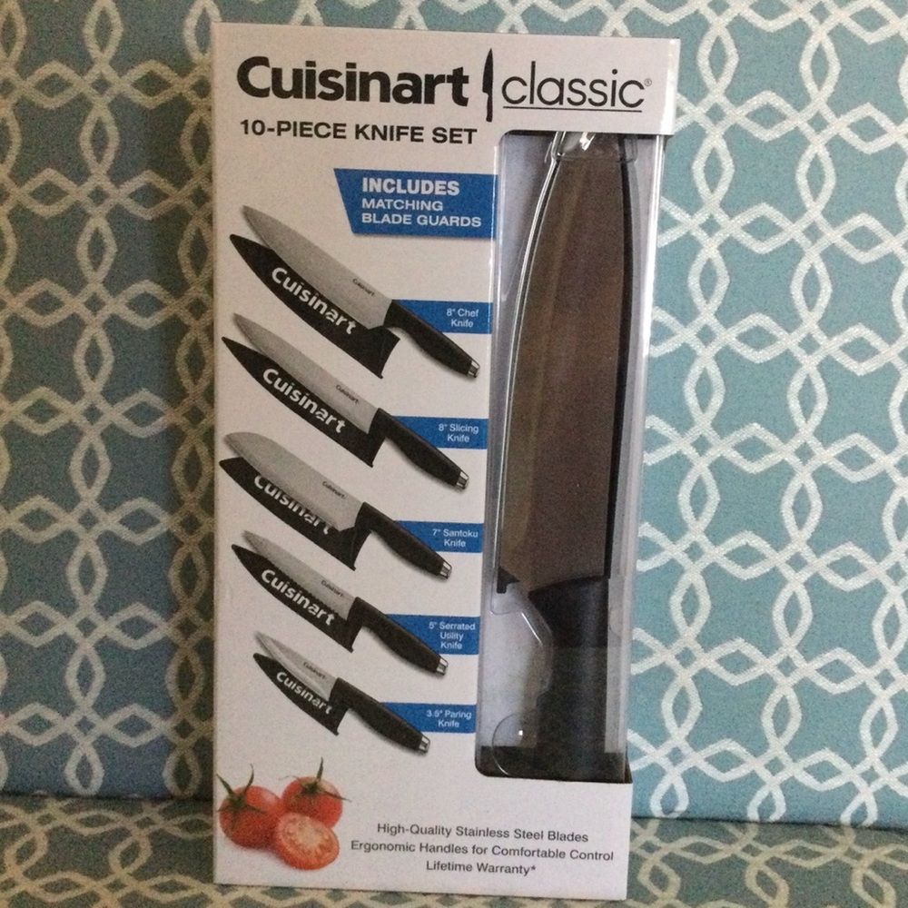 Cuisinart Classic 10-piece Knife Set Includes  Blade Guards Stainless St…